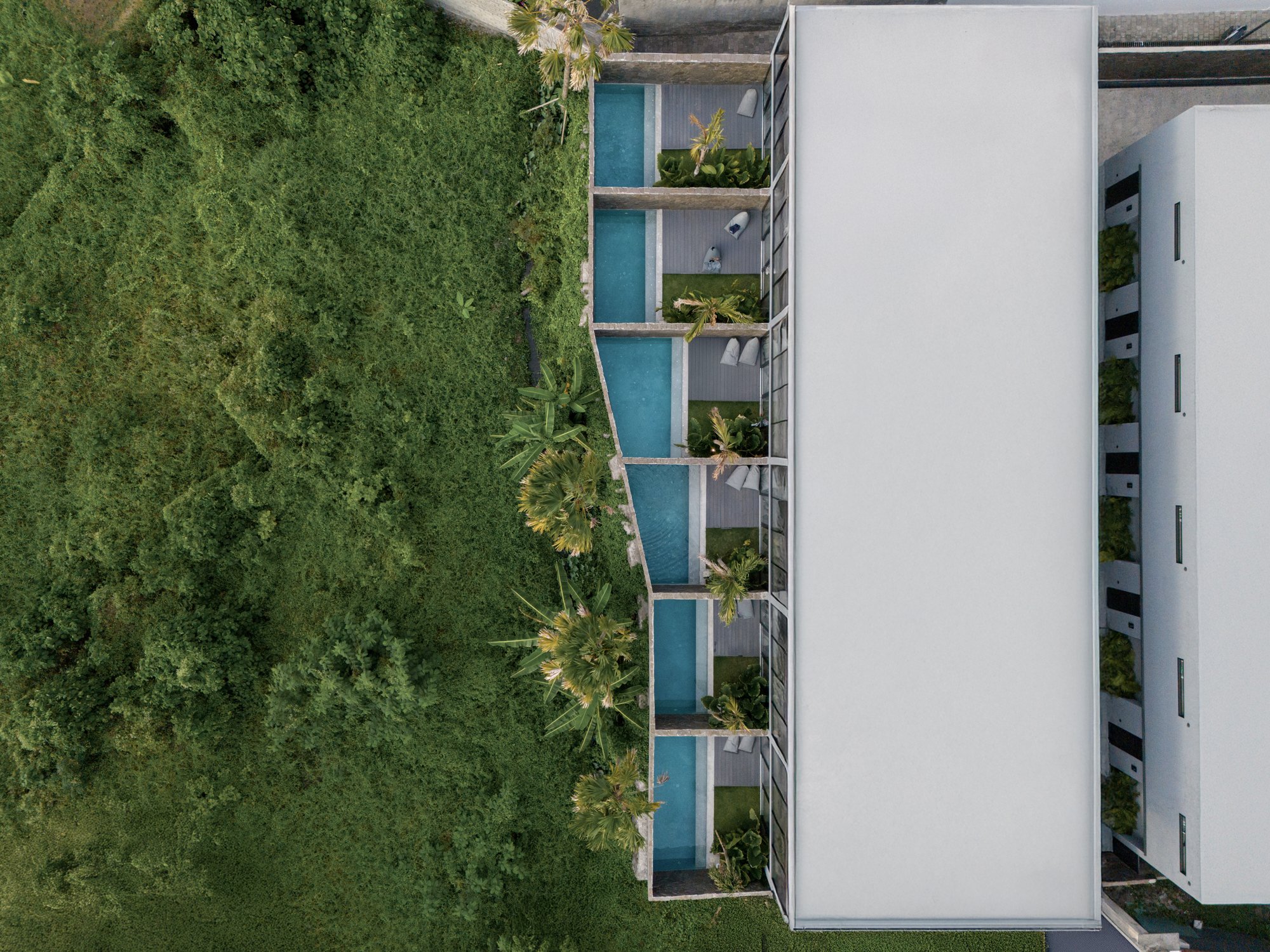 Predmet. Babakan aerial view — private pools